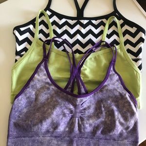 3 Sports Bras size M